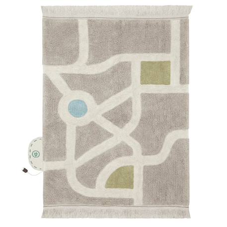 Tapis enfant lavable en coton ecocity Gris 1 - vertbaudet enfant 