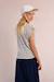 T-shirt rayé, à nouer White/navy blue 4 - vertbaudet enfant 
