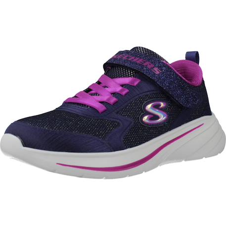 Basket fille wave 92 Blanc+Blanc nat+Bleu navy+Bleu/mauve+Noir+Rose clair+Violet 16 - vertbaudet enfant 