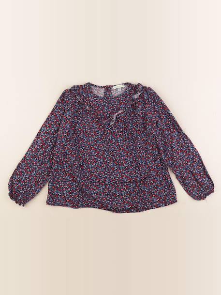 Blouse - 8 ans Bleu, rouge 1 - vertbaudet enfant 