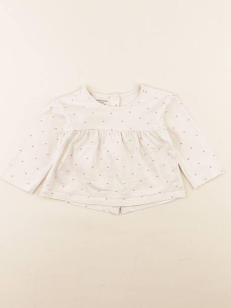 Tee-shirt - 9 mois Beige 1 - vertbaudet enfant 