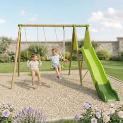 Portique balançoire en bois 2,30m yaki  - vertbaudet enfant