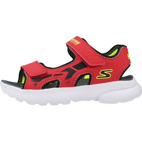 Sandales garçon Noir+Rouge 8 - vertbaudet enfant 
