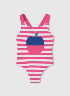 Maillot de bain fille à rayures  - vertbaudet enfant