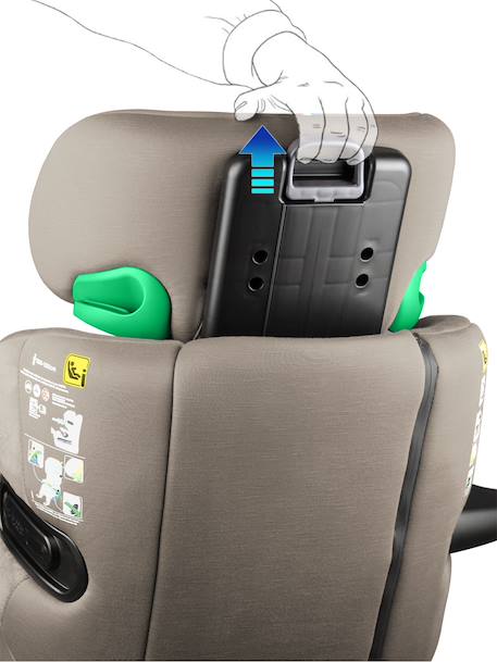 Réhausseur inclinable isofix r129 i-size 100-150 cm softness® eliseo Cappuccino+Carbon+Garden+Ocean+Passion 5 - vertbaudet enfant 
