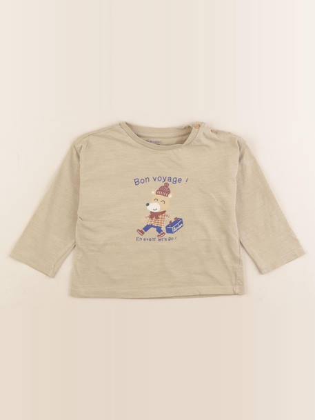Tee-shirt - 18 mois Beige 1 - vertbaudet enfant 