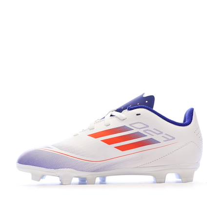 Chaussures de football garçon f50 club fxg Blanc 2 - vertbaudet enfant 