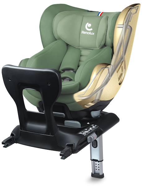 Siège auto dos route pivotant r129 i-size 40-105 cm softness® gaïa+ Cappuccino+Carbon+Garden+Ocean+Passion 15 - vertbaudet enfant 
