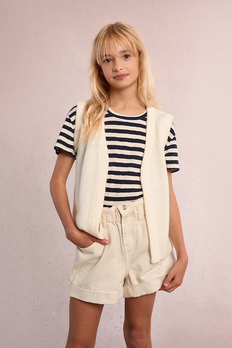 Fille-Gilet ouvert