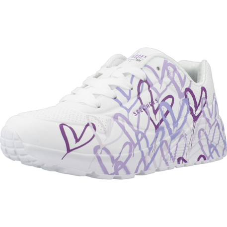 Baskets enfant fille légère souple Blanc+Blanc multicolore 4 - vertbaudet enfant 