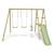 Portique balançoire tutti avec toboggan pour enfants Bois 2 - vertbaudet enfant 