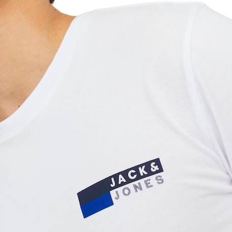 T-shirt garçon manches courtes Corpss Blanc+Marine+Noir 3 - vertbaudet enfant 