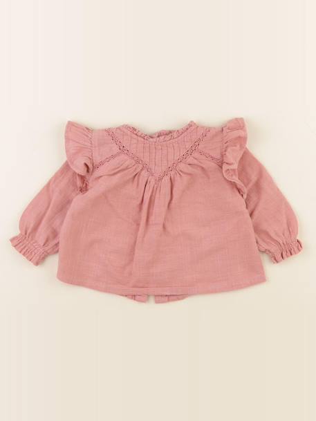 Blouse - 6 mois Rose 1 - vertbaudet enfant 