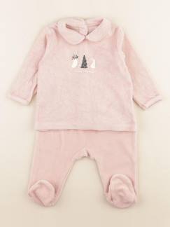 Seconde main-Fille-Pyjama velours - 6 mois