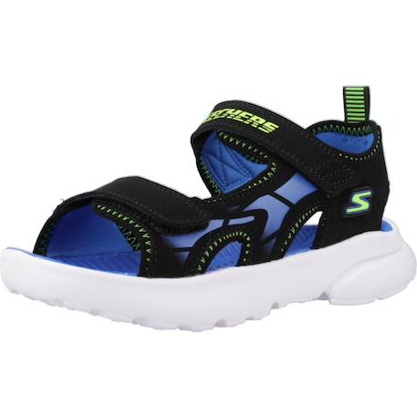 Sandales garçon Noir+Rouge 4 - vertbaudet enfant 