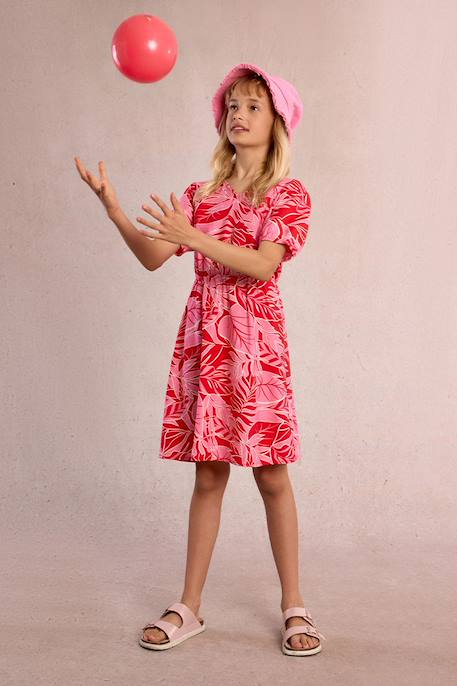 Robe imprimée, taille élastiquée Red belize 5 - vertbaudet enfant 