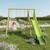 Portique balançoire et toboggan en bois 2,30m lumi Bois 1 - vertbaudet enfant 