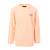 Sweat enfant logo fleece crew tropical peac Orange 1 - vertbaudet enfant 