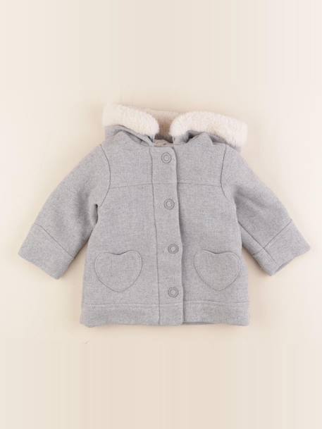 Manteau - 12 mois Gris 1 - vertbaudet enfant 
