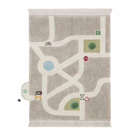 Tapis enfant lavable en coton ecocity Gris 3 - vertbaudet enfant 