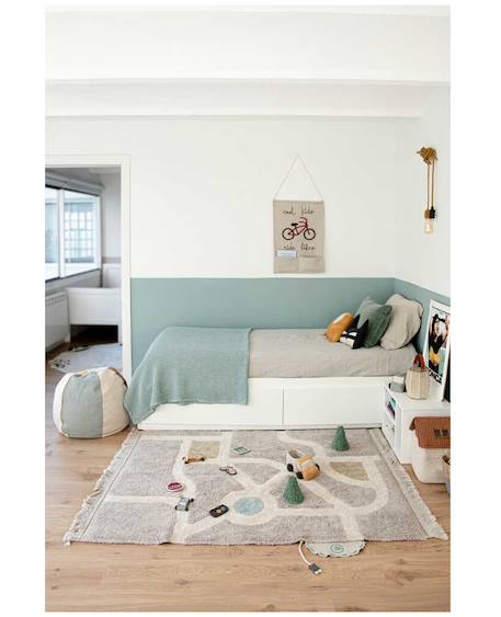 Tapis enfant lavable en coton ecocity Gris 5 - vertbaudet enfant 