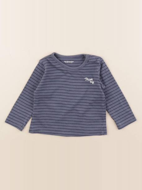 Tee-shirt - 9 mois Bleu 1 - vertbaudet enfant 