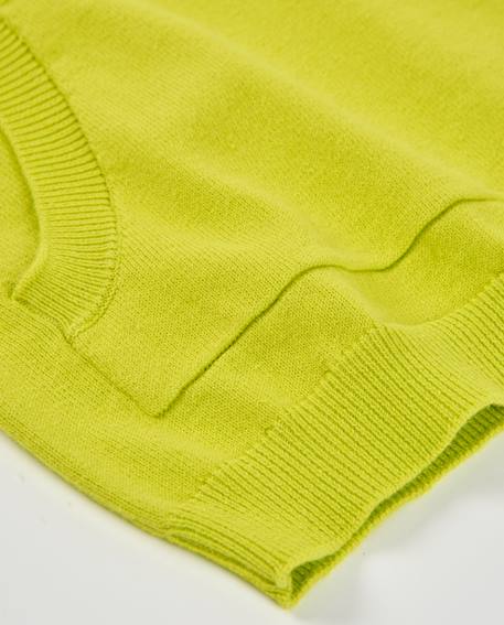 Pull garçon en maille avec poche kangourou Vert 6 - vertbaudet enfant 
