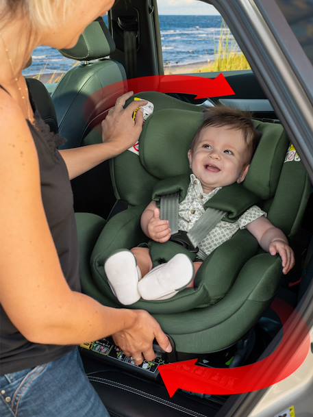 Siège auto dos route pivotant r129 i-size 40-105 cm softness® gaïa+ Cappuccino+Carbon+Garden+Ocean+Passion 16 - vertbaudet enfant 