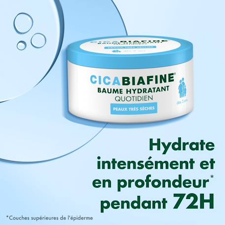 Cica – baume hydratant quotidien (pot de 300 ml) – soin corps pour peaux sèches et sensibles – hydratation intense 72h MULTICOLORE 2 - vertbaudet enfant 