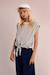 T-shirt rayé, à nouer White/navy blue 3 - vertbaudet enfant 