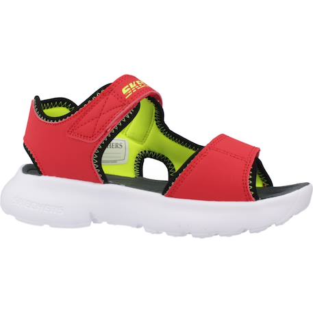 Sandales garçon Noir+Rouge 11 - vertbaudet enfant 
