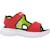 Sandales garçon Noir+Rouge 11 - vertbaudet enfant 