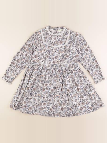 Robe - 9 ans Blanc, bleu 1 - vertbaudet enfant 
