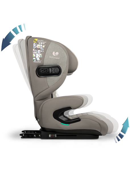 Réhausseur inclinable isofix r129 i-size 100-150 cm softness® eliseo Cappuccino+Carbon+Garden+Ocean+Passion 2 - vertbaudet enfant 