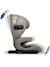 Réhausseur inclinable isofix r129 i-size 100-150 cm softness® eliseo Cappuccino+Carbon+Garden+Ocean+Passion 2 - vertbaudet enfant 