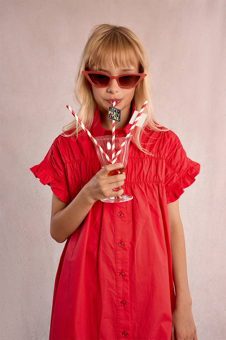 Robe chemise à smocks Navy blue+Rouge 7 - vertbaudet enfant 