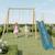 Portique balançoire avec toboggan - techwood harmonie billy pour enfants Bleu 1 - vertbaudet enfant 