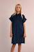 Robe chemise à smocks Navy blue+Rouge 5 - vertbaudet enfant 