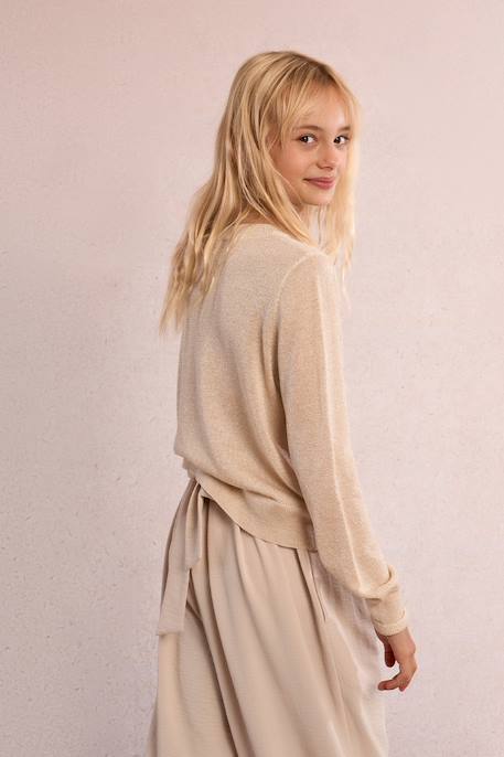 Gilet irisé Light gold 4 - vertbaudet enfant 