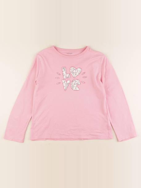 Tee-shirt - 12 ans Rose 1 - vertbaudet enfant 
