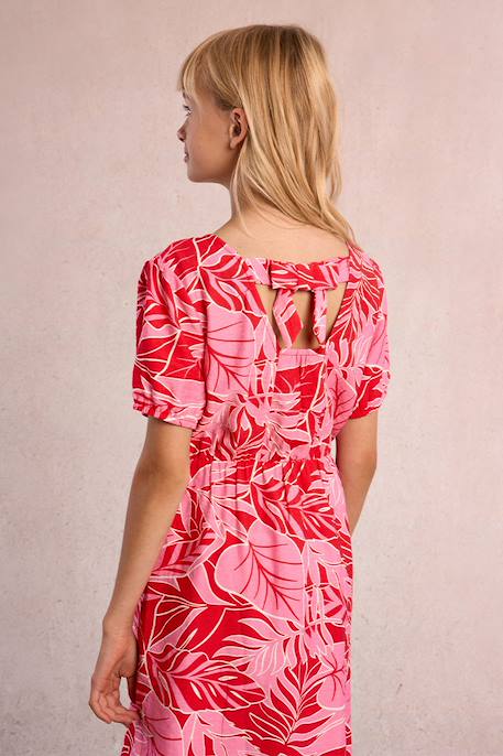 Robe imprimée, taille élastiquée Red belize 4 - vertbaudet enfant 