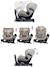 Siège auto dos route pivotant r129 i-size 40-105 cm softness® gaïa+ Cappuccino+Carbon+Garden+Ocean+Passion 3 - vertbaudet enfant 