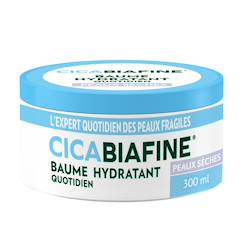 Puériculture-Cica – baume hydratant quotidien (pot de 300 ml) – soin corps pour peaux sèches et sensibles – hydratation intense 72h