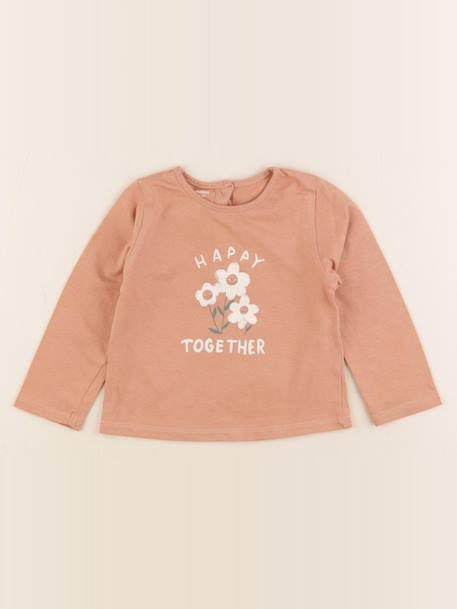 Tee-shirt - 18 mois Marron 1 - vertbaudet enfant 