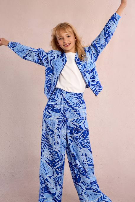 Pantalon imprimé Blue belize+Red belize 2 - vertbaudet enfant 