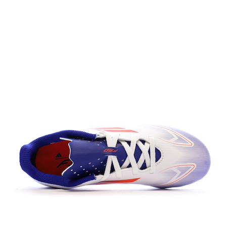 Chaussures de football garçon f50 club fxg Blanc 4 - vertbaudet enfant 