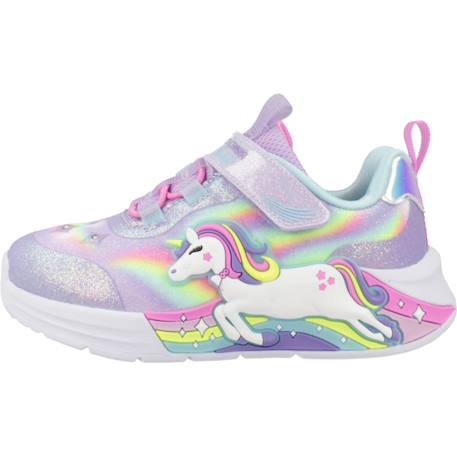 Basket unicorn chaser Rose multicolore+Rose pkmt+Violet 14 - vertbaudet enfant 