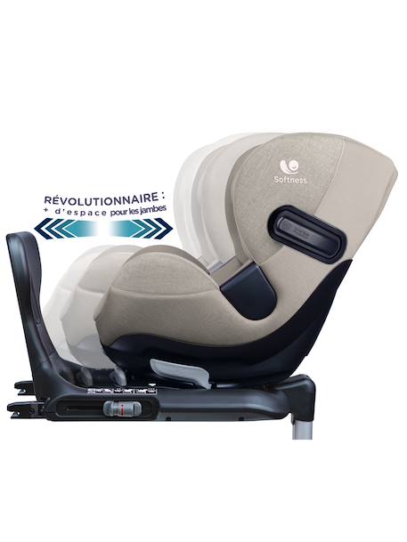 Siège auto dos route pivotant r129 i-size 40-105 cm softness® gaïa+ Cappuccino+Carbon+Garden+Ocean+Passion 2 - vertbaudet enfant 