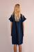 Robe chemise à smocks Navy blue+Rouge 4 - vertbaudet enfant 