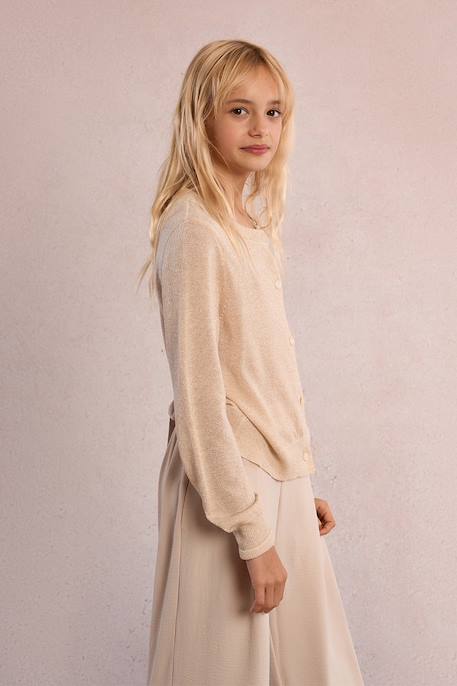 Gilet irisé Light gold 1 - vertbaudet enfant 